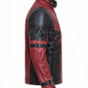 Shop Deadpool Ryan Reynolds Red and Black Leather Motorcycle Jacket Shop now