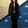 Shop Emmy Awards 2026 Odessa A’zion Black Fringed Velvet Jacket Front View