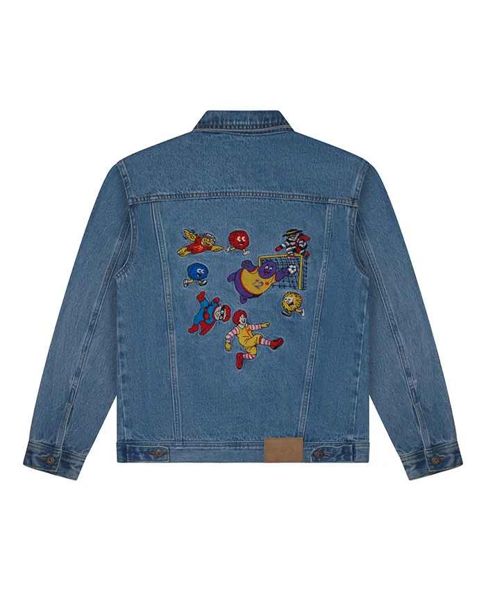 Shop KidSuper X McDonald's Blue Denim Jacket For Men and Women
