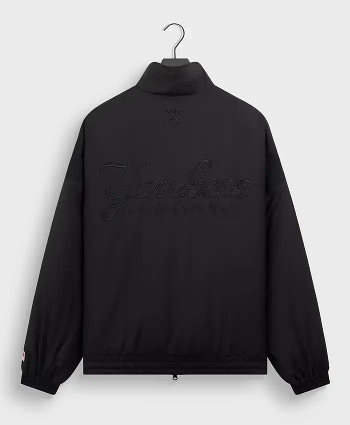 Shop Kith for the New York Yankees Reversible Hugo Blue Track Jacket Back View