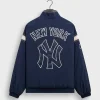 Shop Kith for the New York Yankees Reversible Hugo Blue Track Jacket On Sale
