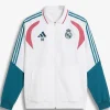Shop Kylian Mbappé Real Madrid White Polyester Training Jacket Front View