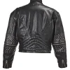 Shop Last Performance Freddie Mercury Studded Black Leather Jacket Back View