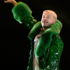 Shop Macklemore Ed Sheeran’s Tour 2026 Green Leather Coat