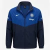 Shop Nike Chelsea F.C. Manchester City Black and Blue Full-Zip Jacket