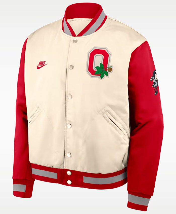 Shop-Ohio-State-Legacy-Mens-Nike-College-Full-Snap-Bomber-Varsity-Jacket-For-Sale