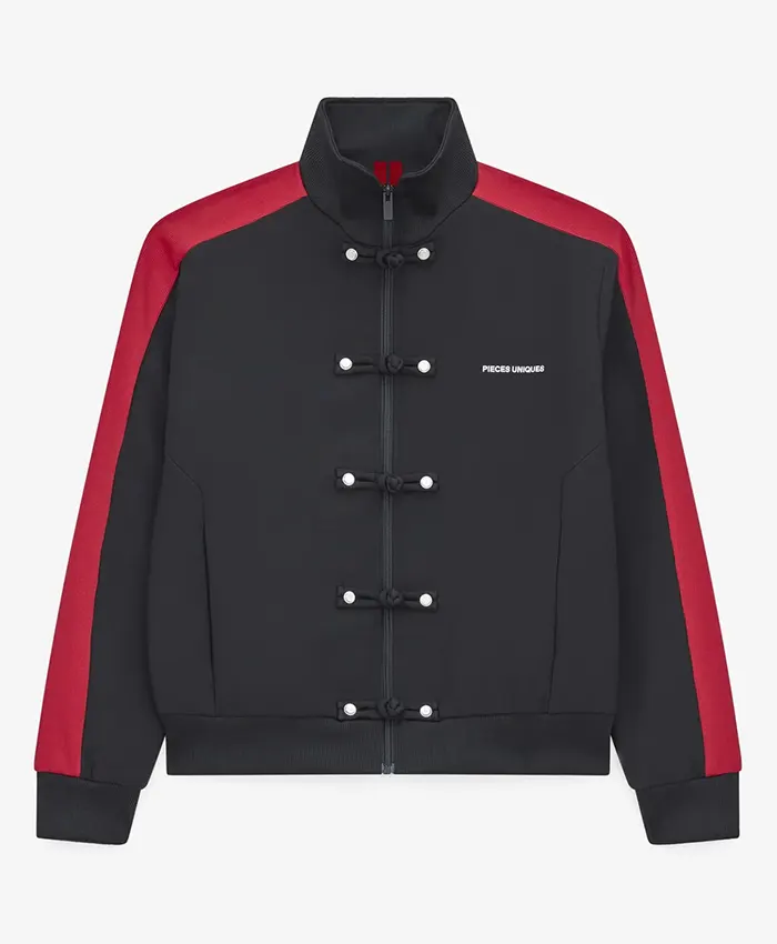 Shop Pieces Uniques Ma Gua FW26 27 Chinese knot Track Jacket Front