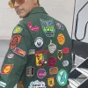 Robert Downey Jr. Green Patch Jacket