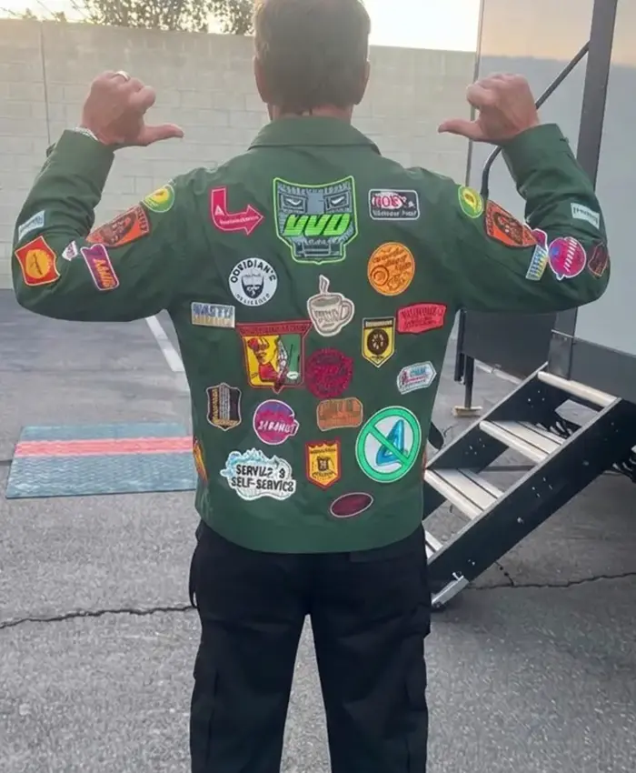 Robert Downey Jr. Green Patch Jacket - Image 3