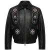 Shop Toronto Concert 2026 Drake Classic Black Embroidered Leather Jacket On Sale