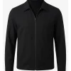 Shop Travis Kelce Classic Black Zip-up Cotton Jacket On Sale