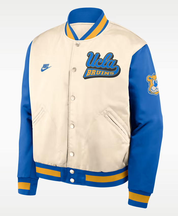 Shop-UCLA-Bruins-Legacy-Mens-Nike-College-Full-Snap-Bomber-Varsity-Jacket-For-Sale