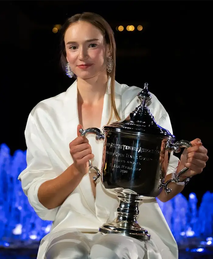 Shop US Open New York City 2026 Elena Rybakina White Suit