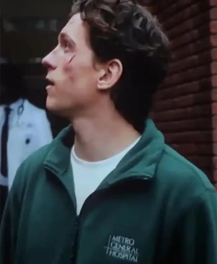 Spider-Man Brand New Day Tom Holland Green Fleece Jacket