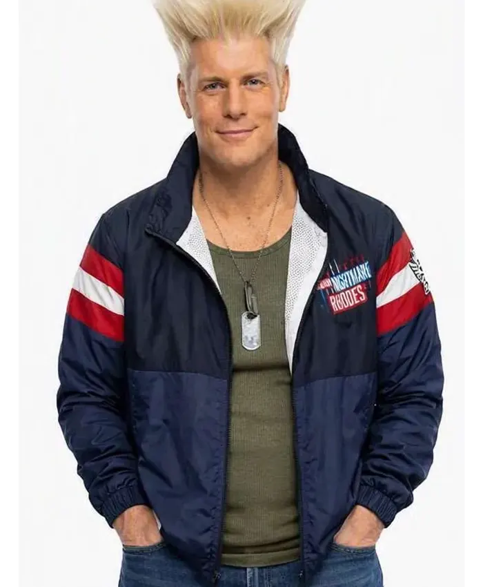 Street Fighter Cody Rhodes Neon Nightmare Windbreaker Jacket