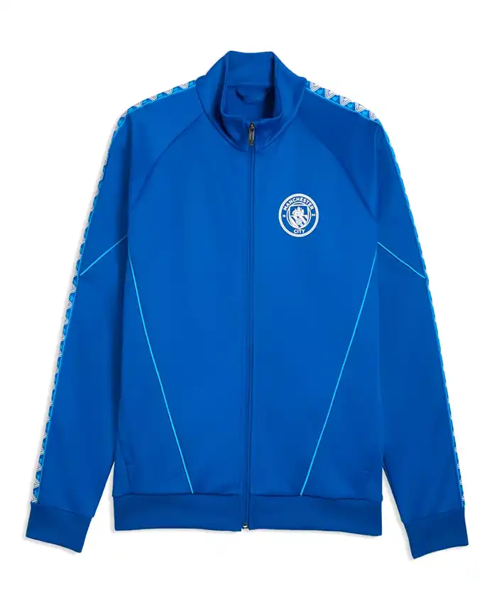 Striker Erling Haaland Manchester City Royal Blue Bomber Jacket