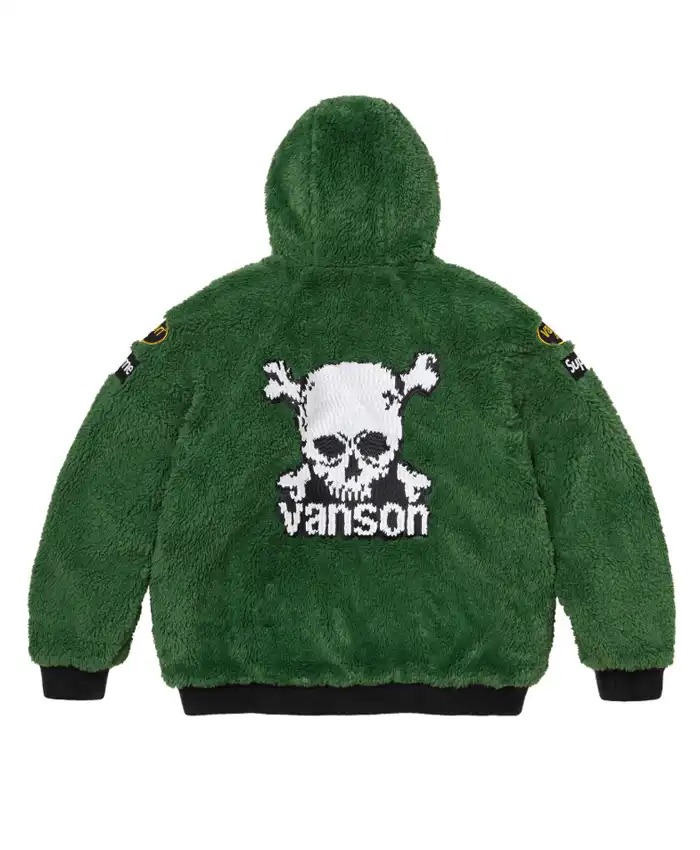 Supreme Vanson POPEYE FW26 Leather Reversible Hooded Jacket