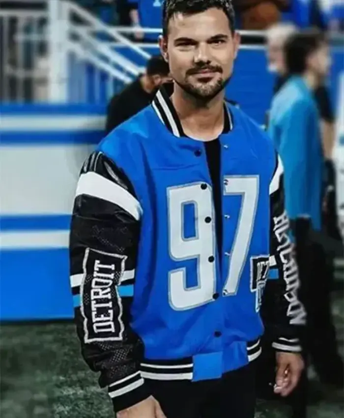 Taylor Lautner Kristin Juszczyk Jacket Available Front View