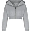 Teagan Tao TV Series Crew Girl 2026 Miku Martineau Cropped Hooded Jacket