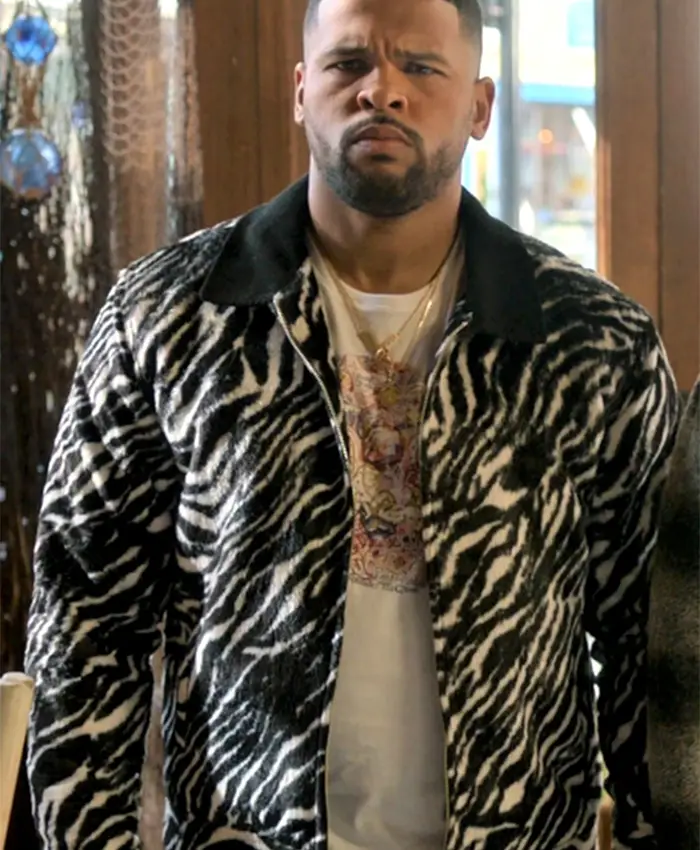 Ted Lasso S04 Kola Bokinni Zebra Print Jacket