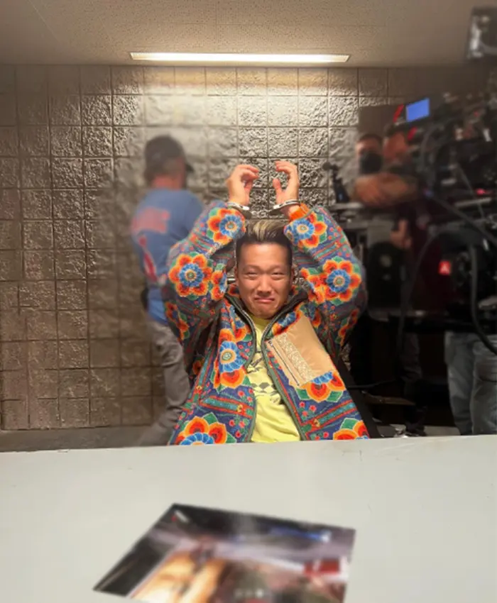 The Brothers Sun Joon Lee Floral Print Fleece Jacket Front