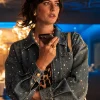 The Gentlemen S02 Susie Glass Cropped Denim Jacket