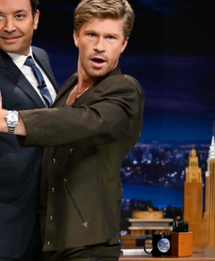The Tonight Show Starring Jimmy Fallon 2026 Robert Irwin Black Blazer Front