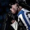 The Weeknd Wembley Stadium 2026 Playboi Carti Blue and White Leather Jacket