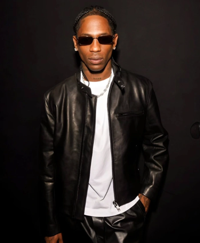 Travis Scott Bottega Veneta SS27 Leather Racer Jacket