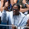 Travis Scott US Open Tennis Tournament 2026 Light Blue Front Open Hooded Jacket