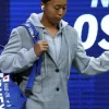 Naomi Osaka US Open 2026 Grey Plaid Hooded Blazer - Image 2