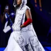 US Open 2026 Naomi Osaka Off-White Patches Custom Hooded Gown On Sale
