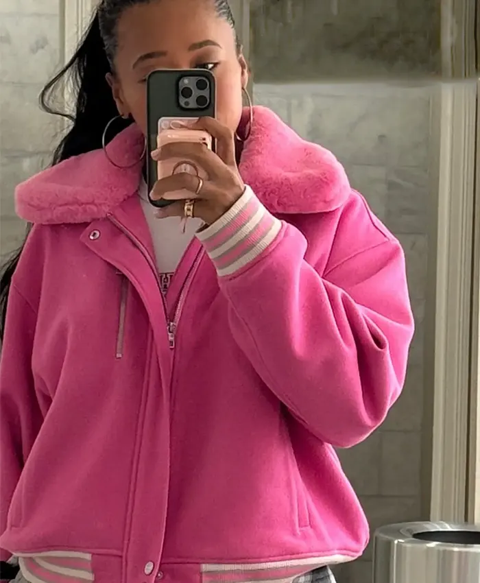 US Open Final 2026 Naomi Osaka Pink Jacket