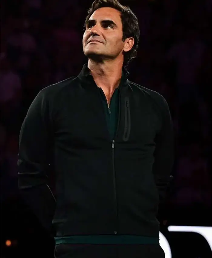 US Open New York 2026 Roger Federer Black Track Jacket On Sale