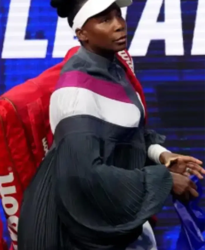 US Open New York City 2026 Venus Williams Pleated Zip-up Jacket