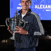 US Open Tennis Championship New York City 2026 Alexander Zverev Navy Blue Striped Track Jacket