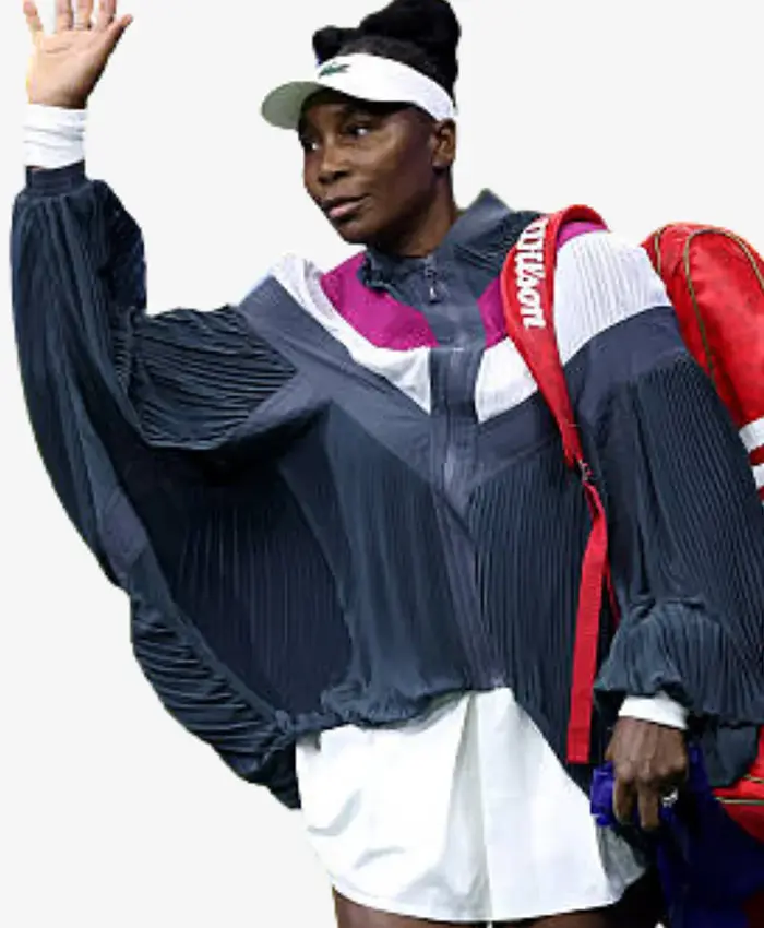 Venus Williams US Open 2026 Pleated Zip-up Jacket