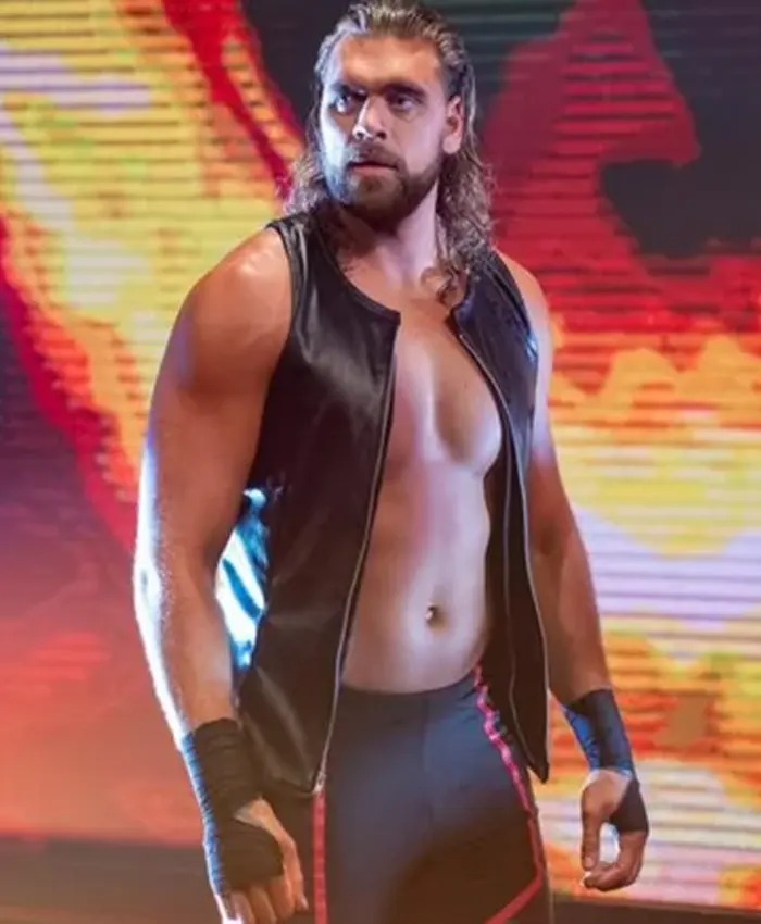 WWE-NXT-Von-Wagner-Black-Leather-Vest
