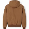 Walker Scobell TV Series Percy Jackson and the Olympians Brown Cotton Hooded Jacket Back