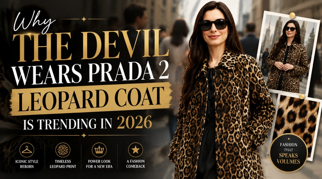 The Devil Wears Prada 2 Anne Hathaway Leopard Coat