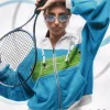 Wii Tennis Blue and White Hooded Jacket