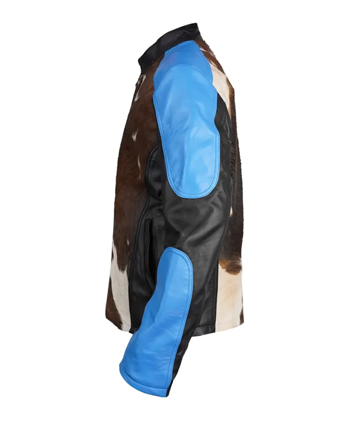 Womens-Cowhide-Blue-Dyed-Calf-Hair-Jacket