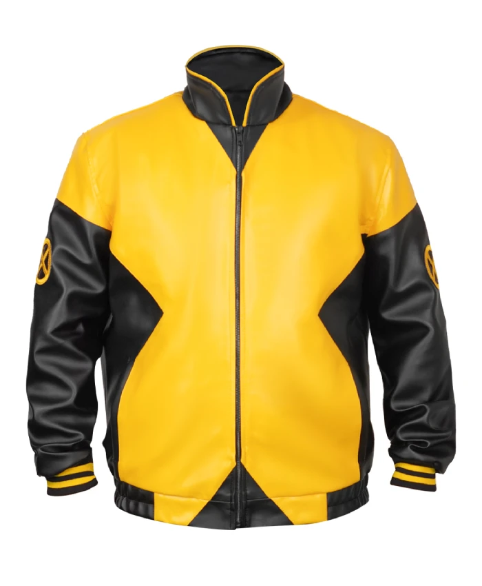 X-Men Mutant leather cosplay jacket with an edgy comic-inspired aesthetic