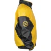 Mutant leather cosplay jacket with sleek detailing and stylish outerwear appeal
