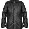 Zachary Levi Movie The Fix 2026 Tucker Black Leather Jacket