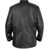 Zachary Levi Movie The Fix 2026 Tucker Black Leather Jacket Back View
