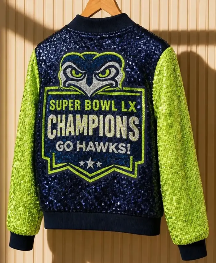 seattle seahawks Championship sequin jacket