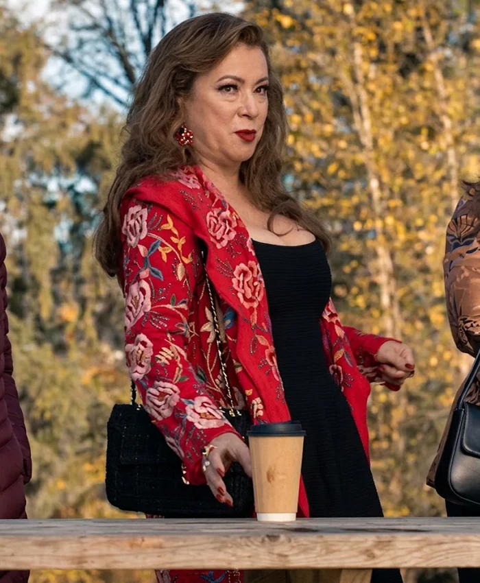 A Dog's Perfect Christmas Jennifer Tilly Printed Coat