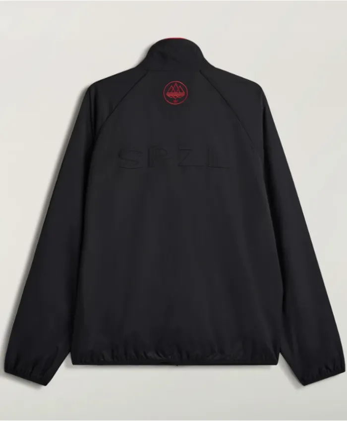 Adidas Manchester United SPZL F.C. Black Zip-up Track Jacket Back