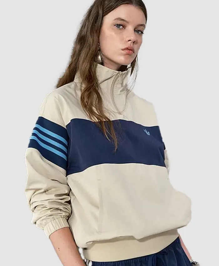 Adidas x ASOS 2026 Color-Block Overhead Half Zip Track Jacket On Sale Front View